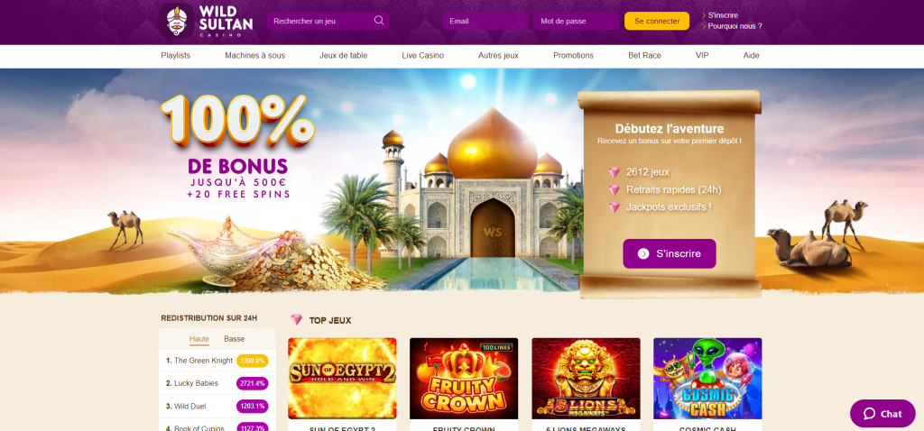 wild sultan casino en ligne 